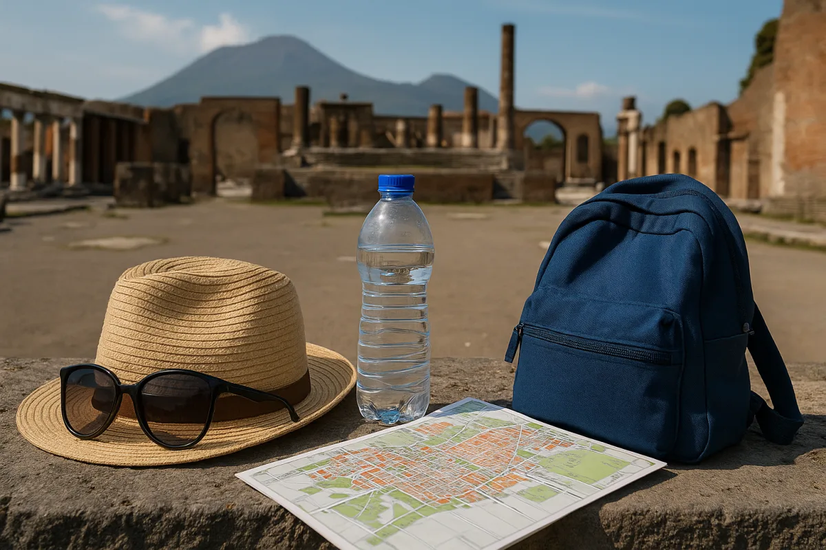 Cosa portare durante l'escursione agli scavi di Pompei? Il suggerimento che evita brutte sorprese