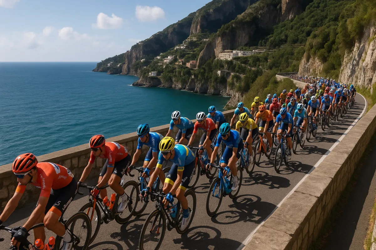 Giro della Campania 2026: il 20 settembre passa dalla Costiera Amalfitana