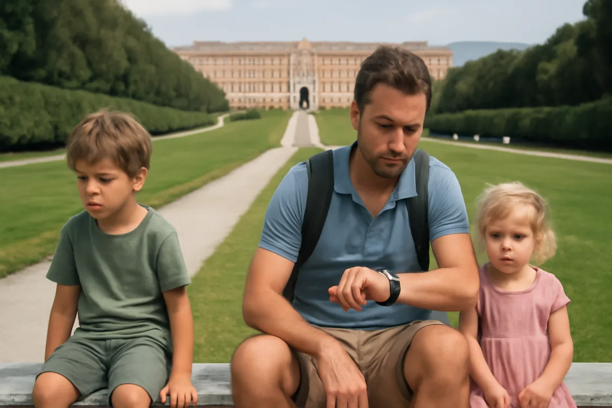 Quanto tempo serve alla Reggia di Caserta con bambini piccoli: la stima reale