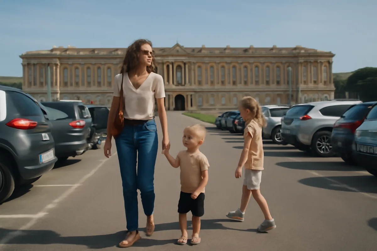 Parcheggio alla Reggia di Caserta con bambini: l'opzione che in pochi usano
