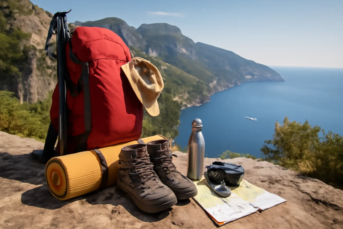 Attrezzatura per trekking sulla Costiera Amalfitana: cosa mettere nello zaino davvero