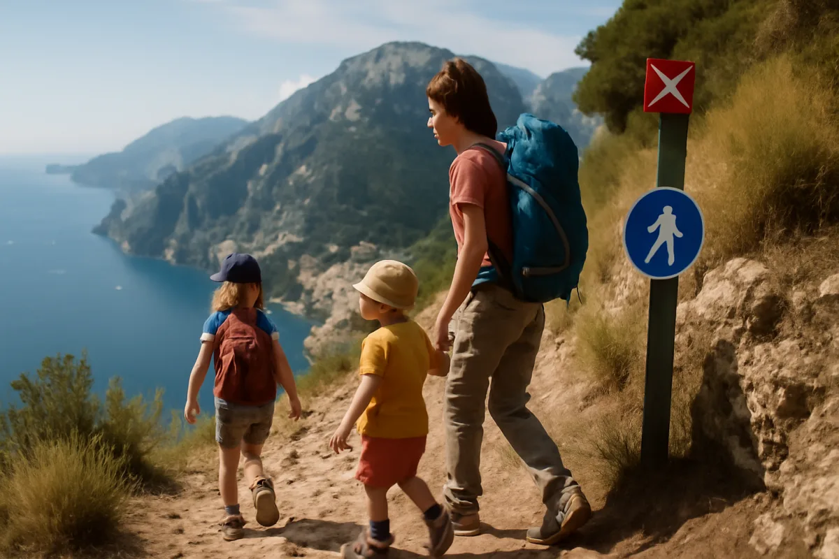 Trekking con bambini sulla Costiera Amalfitana: i tratti adatti e quelli da evitare